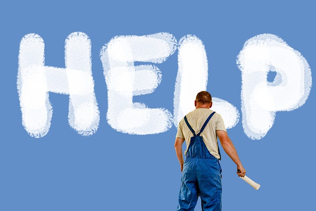 cloud, help, support, a notice, writing, text, faq, response, problem solution, letters, ask, assistance, advise, man, painter, house painter, heaven, to paint, help, faq, faq, faq, faq, faq, ask, advise, painter, painter
