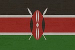 kenya, banner, flag, international